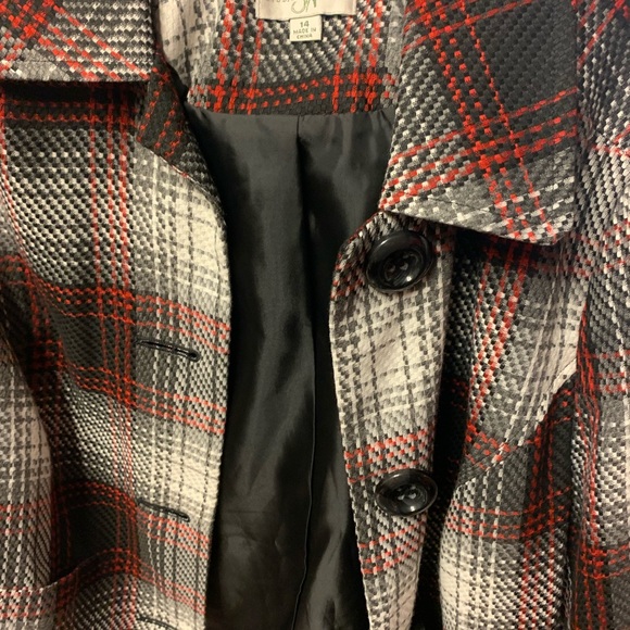 COPY - Studio works blazer red black grey size14 in great shape - Picture 5 of 5